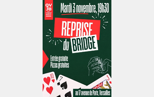 Reprise le 3 novembre